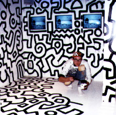 Keith Haring painting Tokyo Pop Shop
