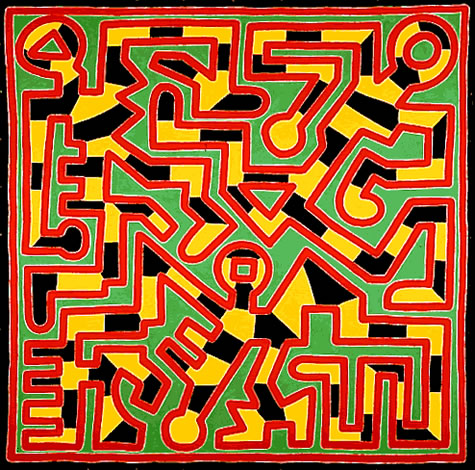 in his image untitled keith haring has used _______ colors