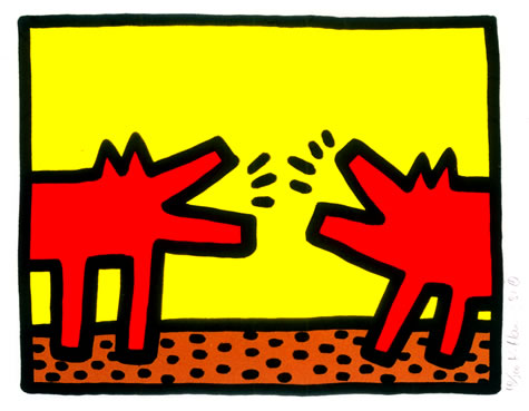 slinger belegd broodje Moedig aan Pop Shop IV | Keith Haring